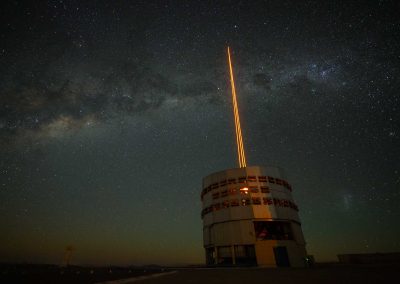 Paranal Observatory, Laser calibrations Photo credit: Alison McAlpine, Andreas Kaufer